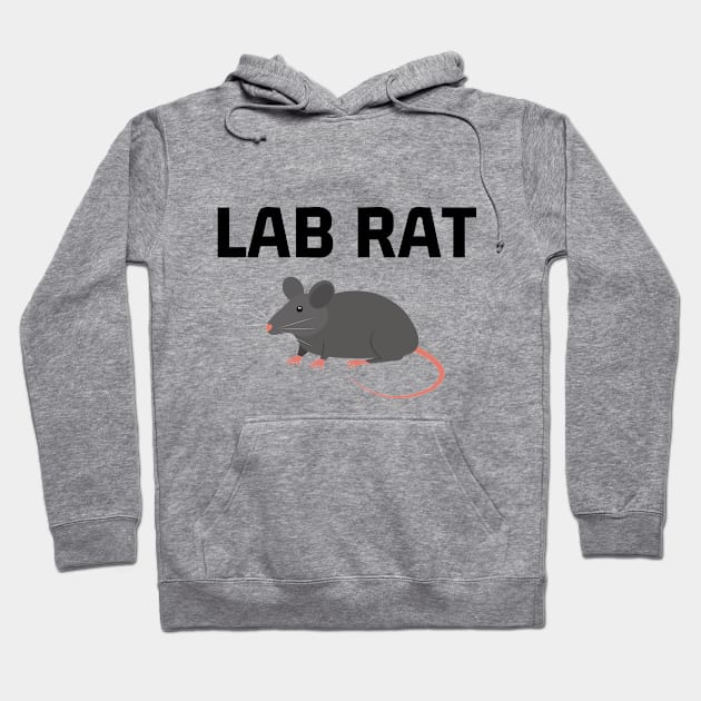 Lab Rat Cute Science Laboratory Rodent Hoodie by Mellowdellow